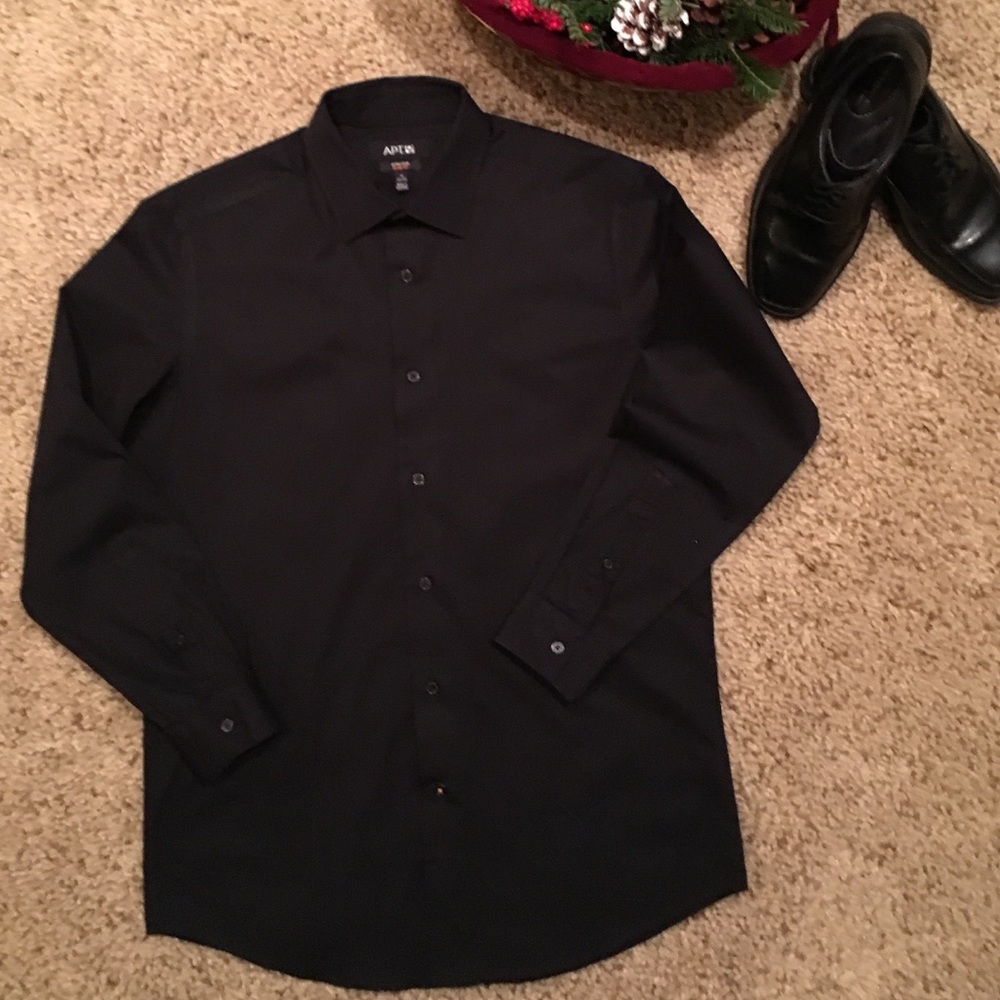 Men’s Apt 9 stretch slim dress shirt ✨EUC✨